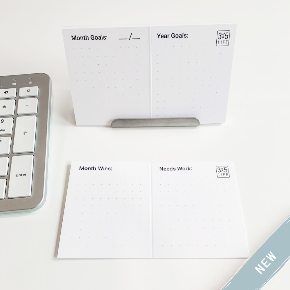 Monthly Goal Cards