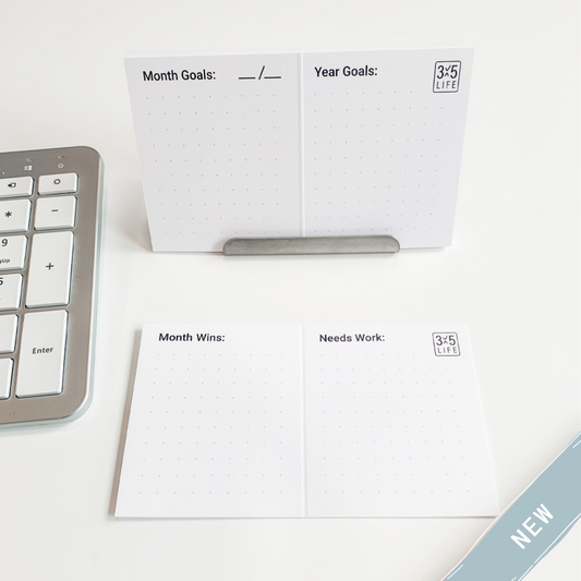 Monthly Goal Cards