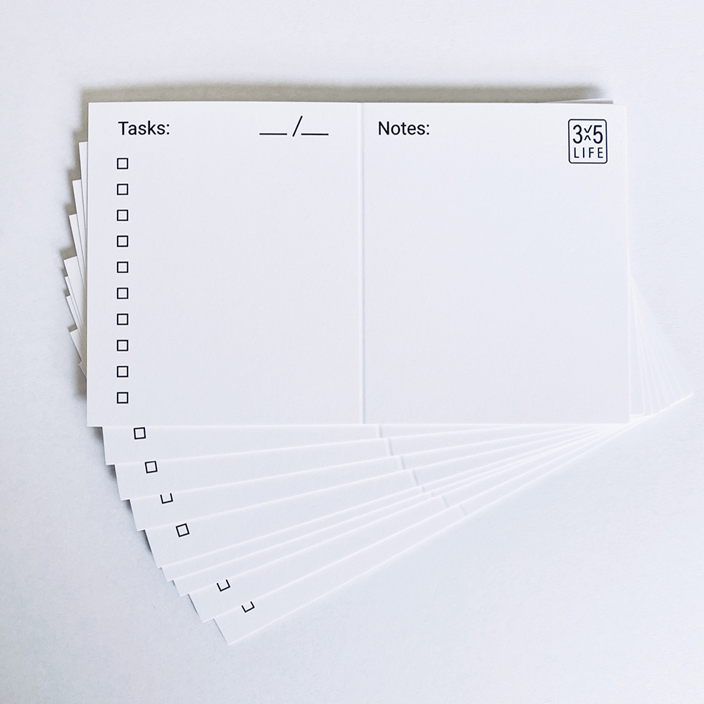 3x5 Note Pack - 90 day supply