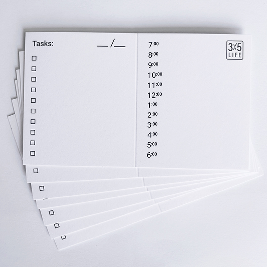 3x5 Day Schedule Pack - 90 day supply