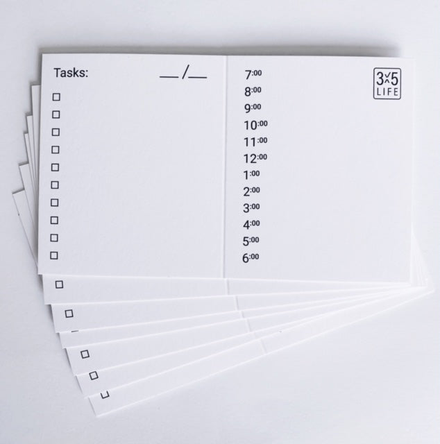 3 x 5 Starter Kit - Schedule Pack Edition
