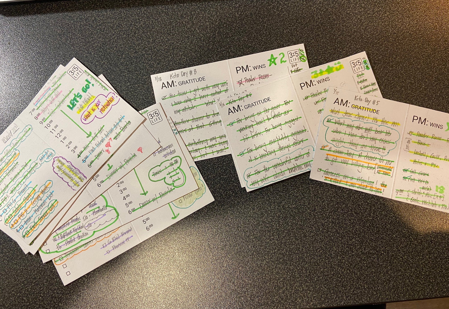 3x5 Life System & Mini Course (Schedule Card version)