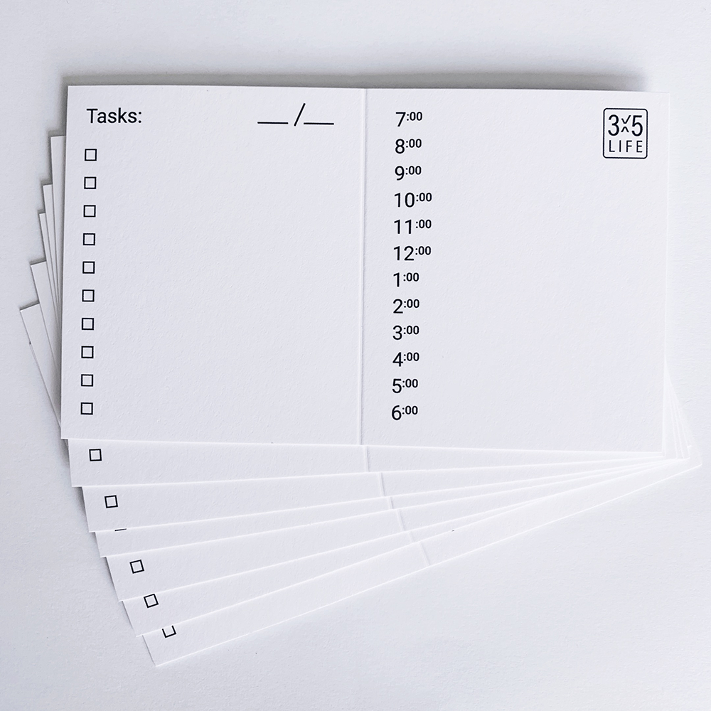 3x5 Day Schedule Pack - 90 day supply