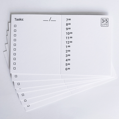 3x5 Day Schedule Pack - 90 day supply