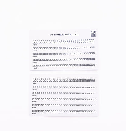Habit Tracker & Weekly Review Yearly Bundle