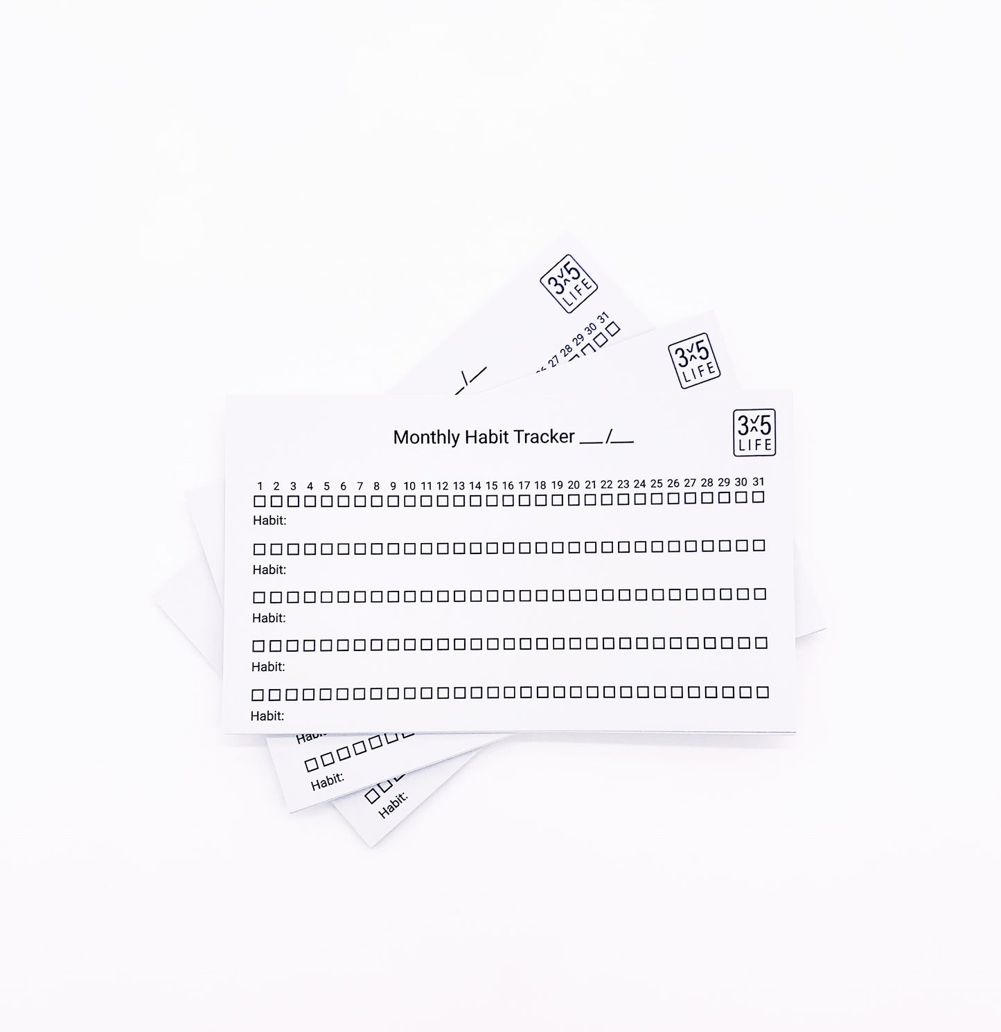 Habit Tracker & Weekly Review Yearly Bundle